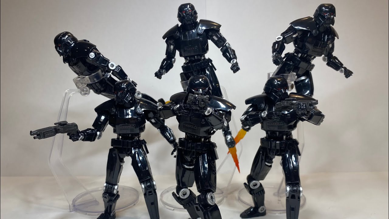 Star Wars the Black Series Dark Trooper Mandalorian deluxe action figure review! (2022)