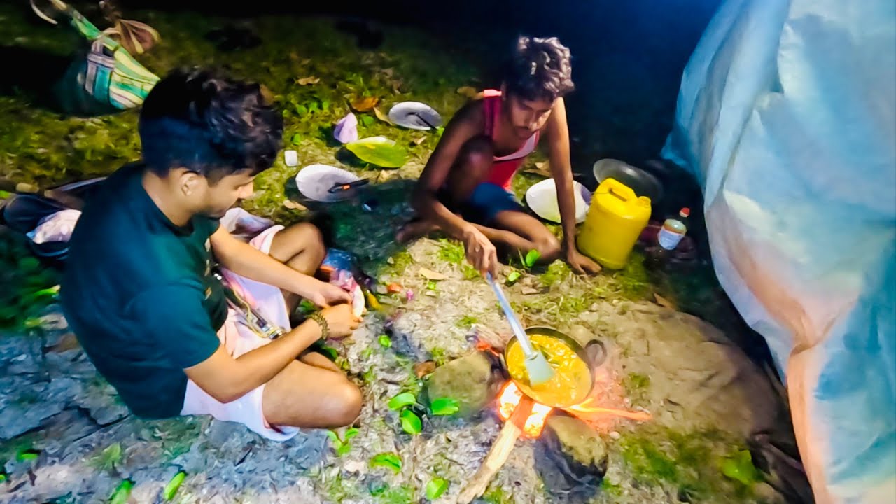 নির্জন দ্বীপ, জাল ভর্তি মাছ, সেই মাছ রান্না, আর কি চাই! @ANDAMAN_HUNTERS