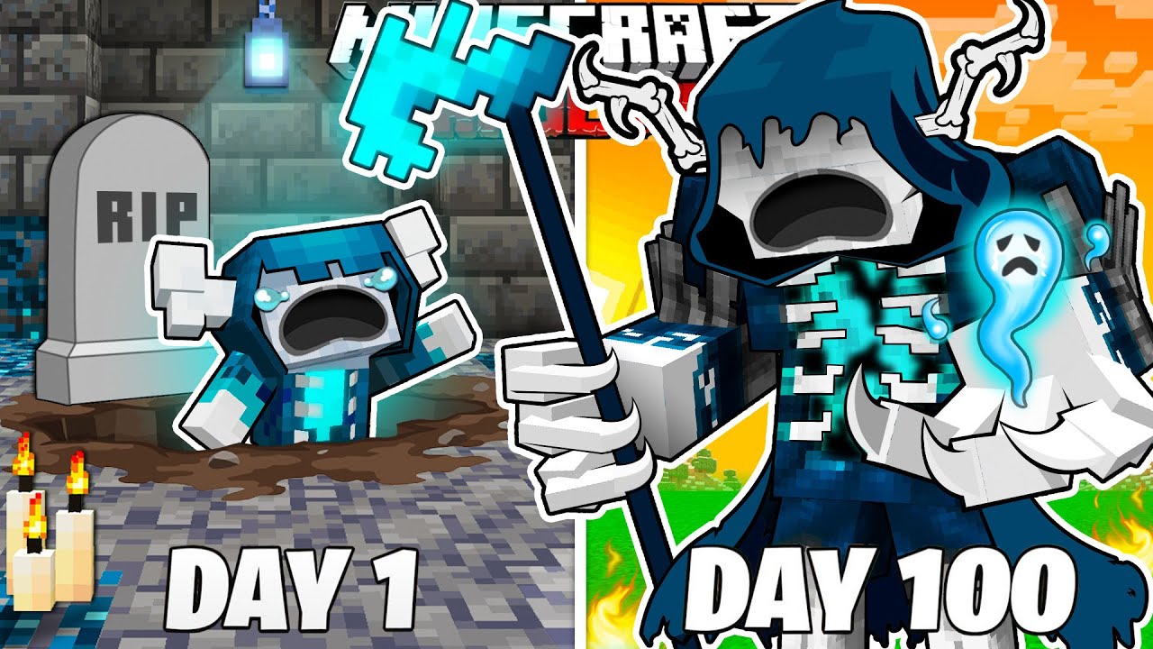 I Survived 100 Days as a DEATH WARDEN in HARDCORE Minecraft