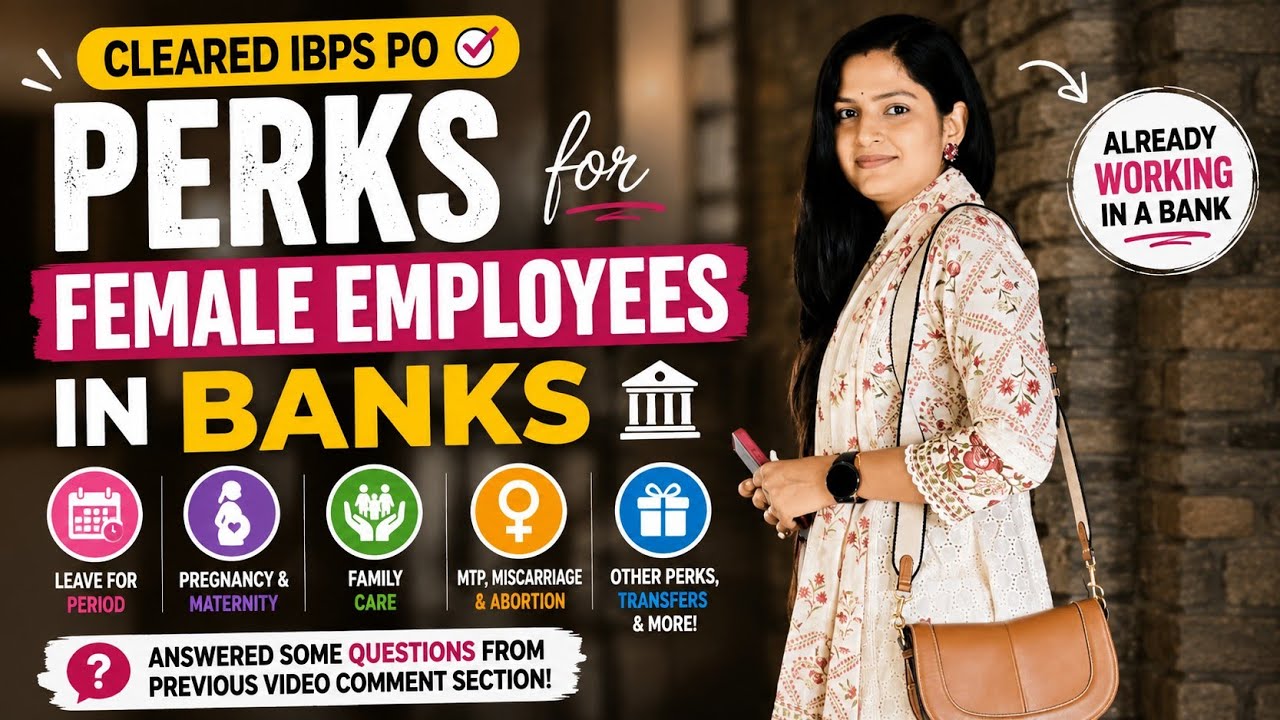 Female Bank Employees Get THESE Benefits!😱🏦 | #ibps #ibpspo #bankexam #bankexams
