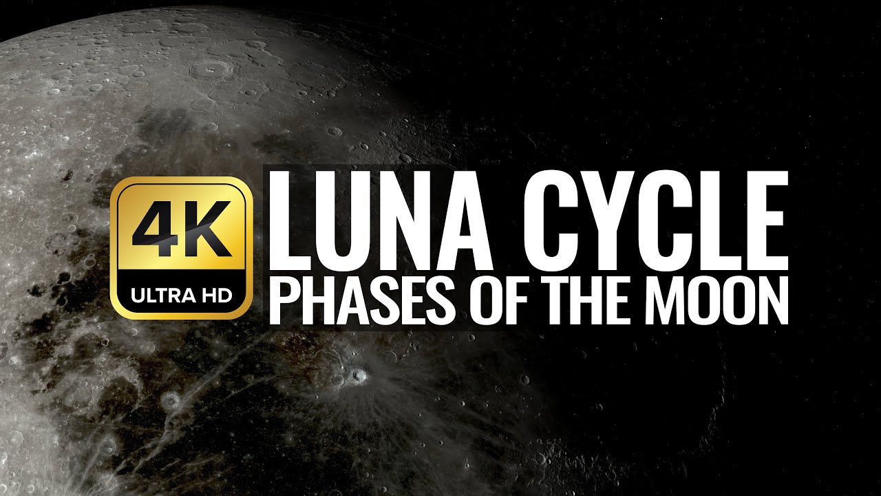 Moon Relaxing Luna Phases 4K