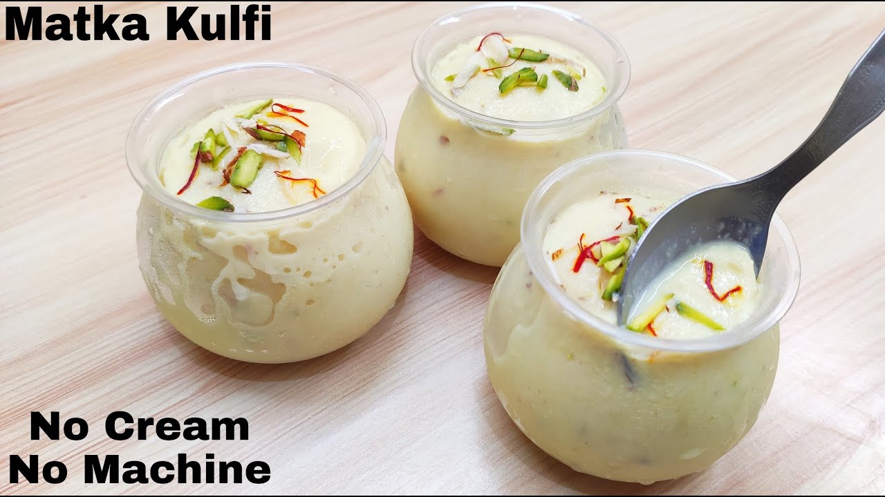 Kesar Matka Kulfi Without Cream, Machine Only 3 Ingredients | केसर मटका कुल्फी बनाए बिना मशीन के |