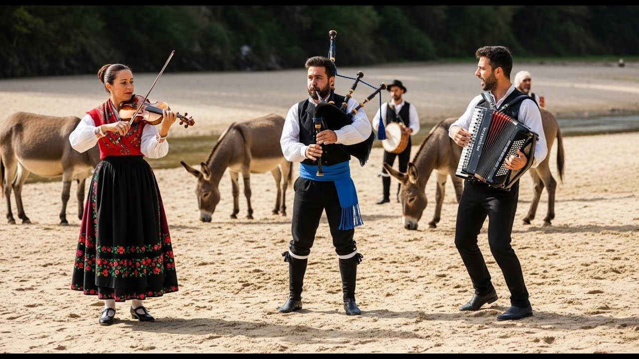 Brumas Lentas Sobre Pueblos Atlánticos – Ecos Silenciosos De Montañas Antiguas