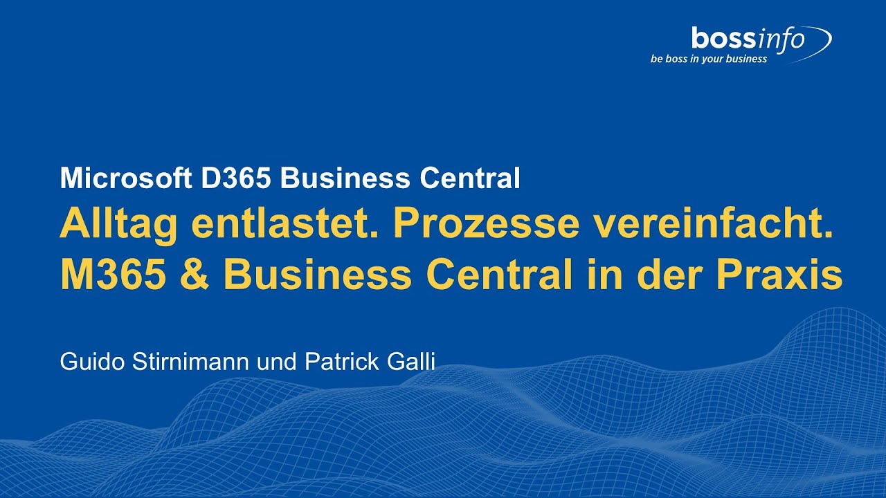 Alltag entlastet. Prozesse vereinfacht. M365 & Business Central in der Praxis