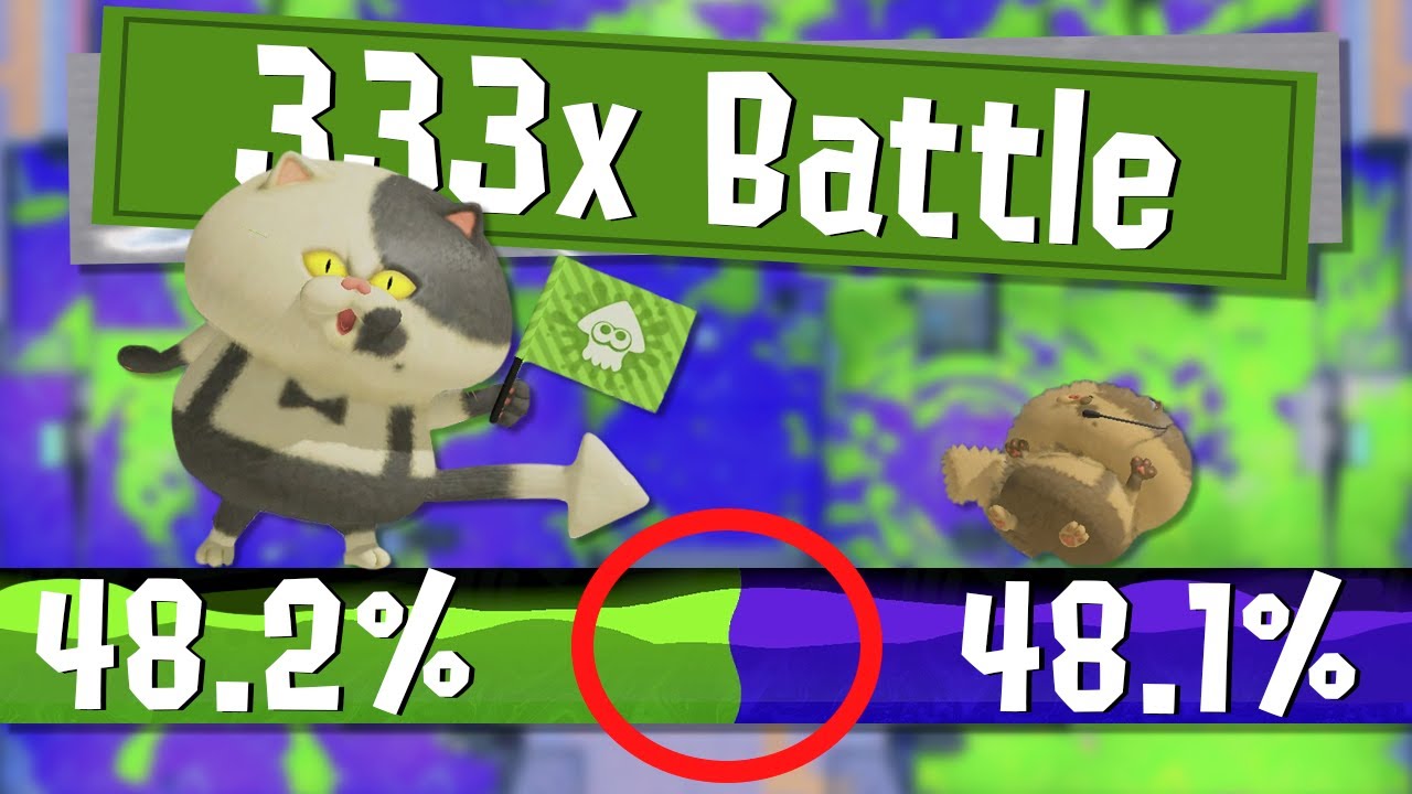 Winning a 333X Battle By .1% During The Splatoon 3 Grand Festival!