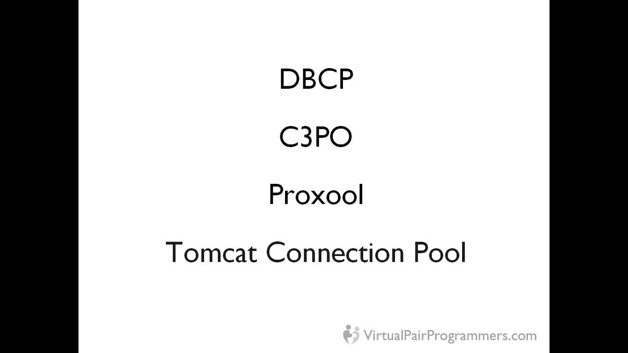 Spring Framework Training Course - Connection Pools