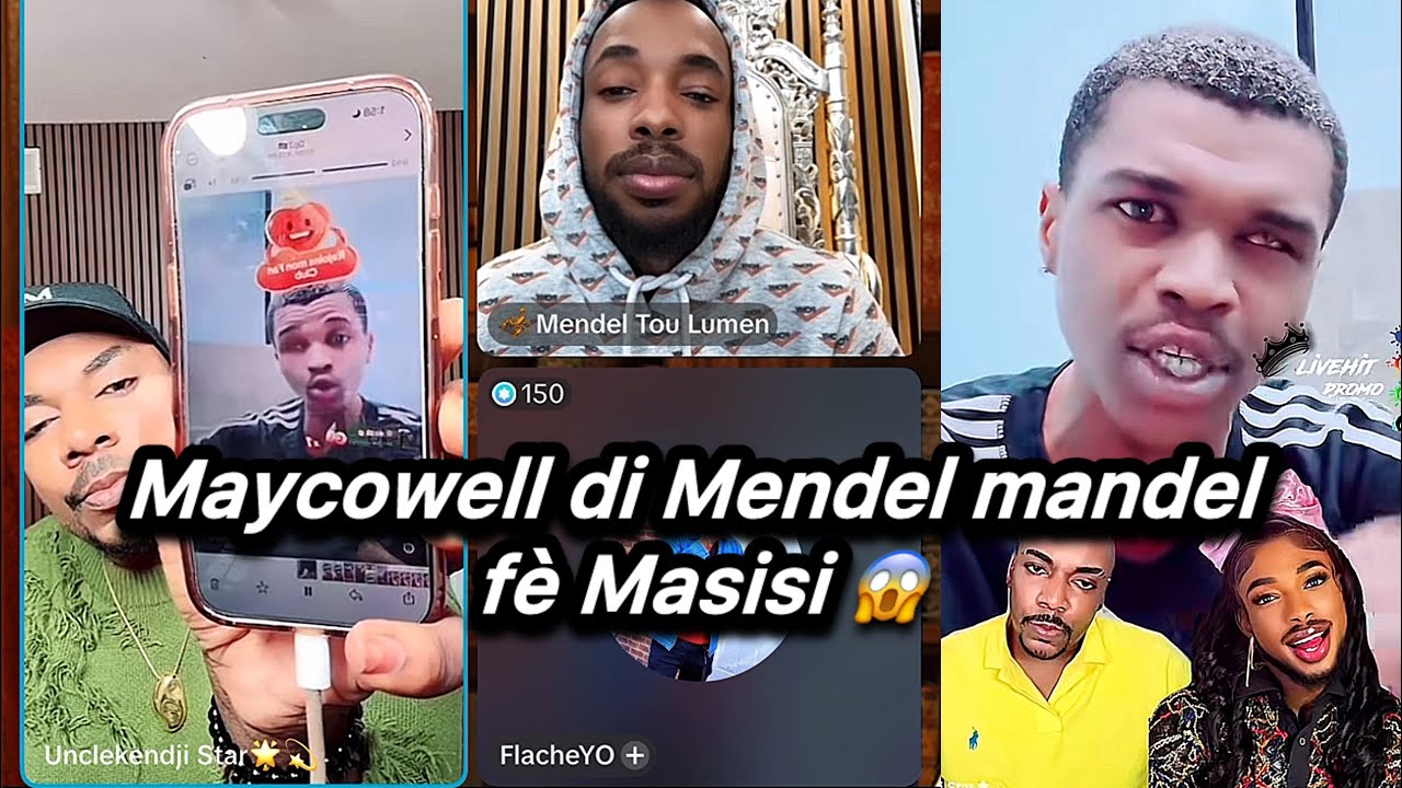 😱 Mycowell joure Mendel ak uncle kendji -  😳 gro betiz - sak ta di sa