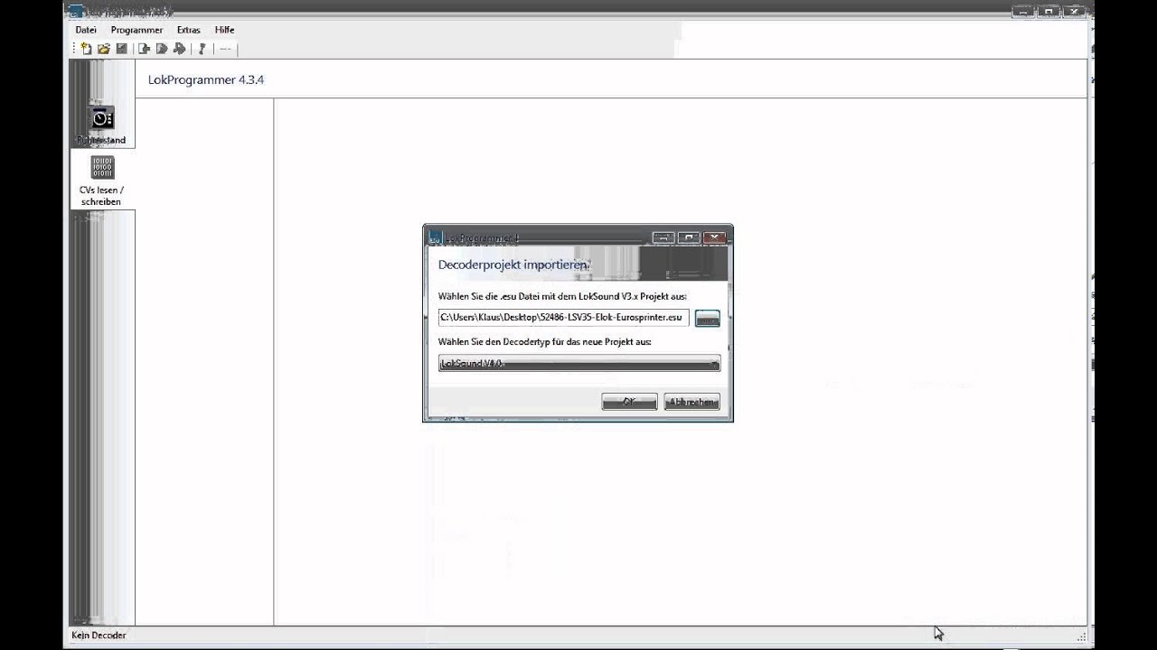 Loksound V3,5 sounds in Lokprogrammer V4