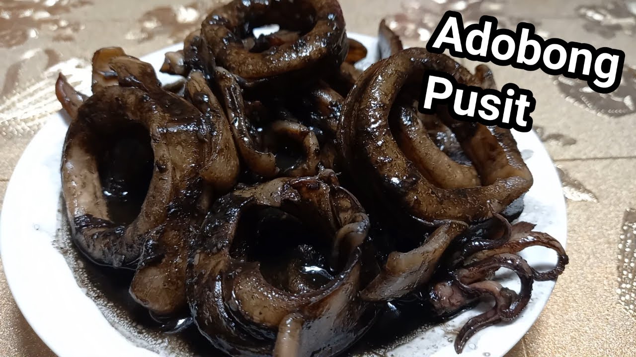 PUSIT NA ADOBO | PAANO LUTUIN ANG ADOBONG PUSIT SIMPLENG SANGKAP LANG SA KUSINA | PUSIT NA MAY TINTA