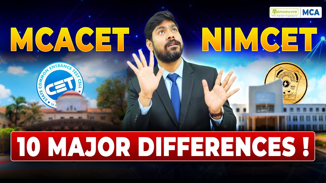 MAH MCA CET vs NIMCET | 10 Major Differences | Must Watch