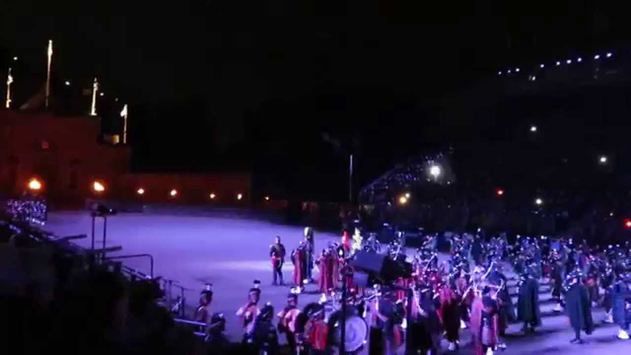 Massed Pipes and Drums and Highland Dancers - Royal Edinburgh MilitaryTattoo 2014