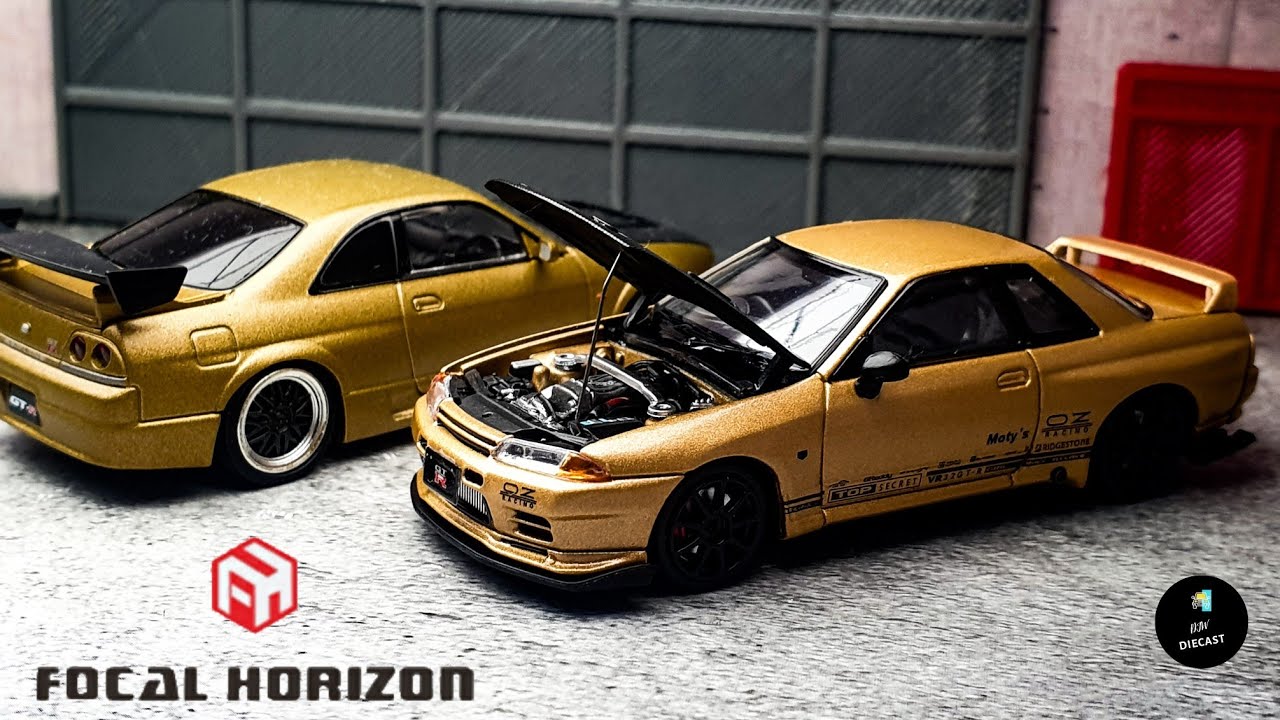 Nissan Skyline GT-R VR32 Top Secret Gold by Focal Horizon | UNBOXING and REVIEW