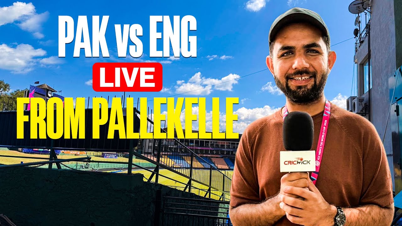 🔴 PAK vs ENG LIVE from Pallekele | Weather Update & Rain Threat? | T20 WC 2026