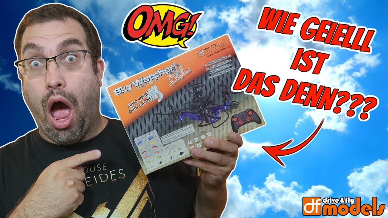 KLEMMBAUSTEINE und DROHNEN - Eine PEFEKTE Kombination!? | DF Models DIY 5in1 Klemmbaustein-Drohne 🛩