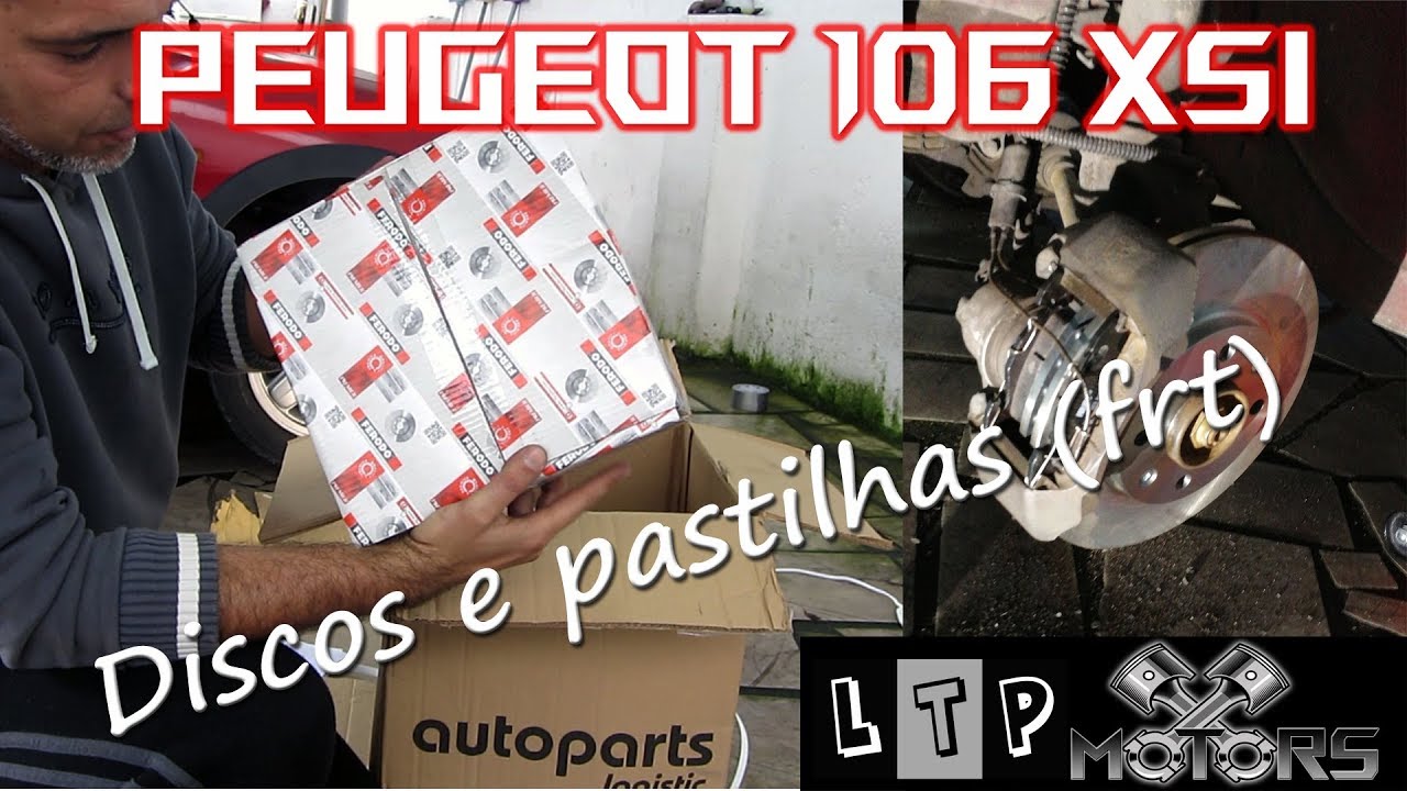 Peugeot 106 Xsi - (DIY) Mudança de Discos e pastilhas