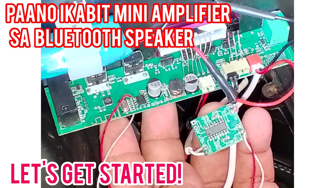 How to connect mini amplifier to Bluetooth speaker?