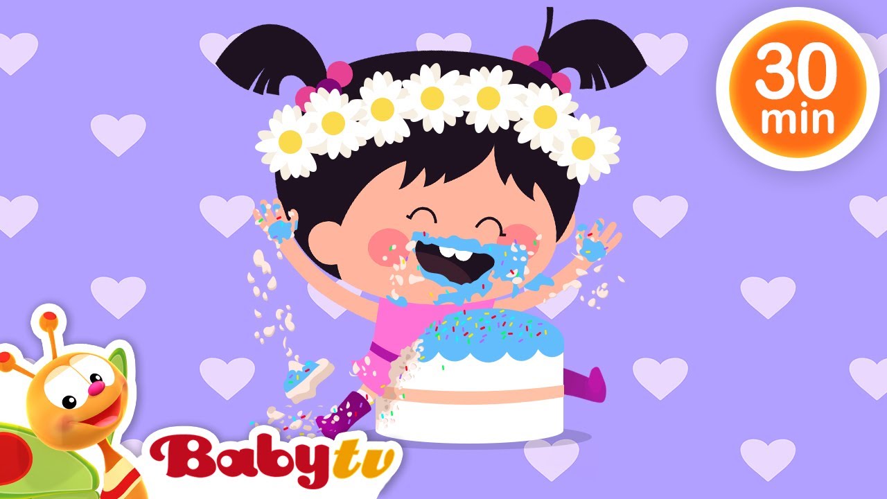Gelukkige verjaardag 🥳 🎉 + meer kinderliedjes en kinderrijmpje | @BabyTVNL