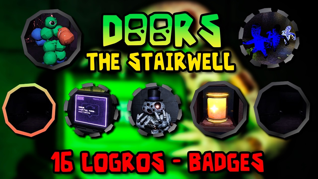 DOORS: The Stairwell (ACCESS GRANTED) | Todos los LOGROS (Guia Espa&ntilde;ol) - Roblox