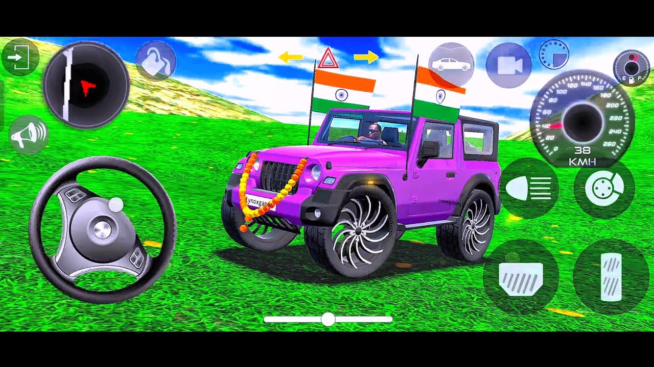 Modified Thar 😈 Indian Purple Thar 🇮🇳 High Speed Offroad Drive |Gadi Wala Game Car Game Android 2026