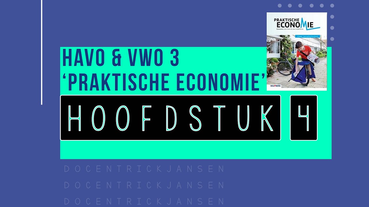 Praktische Economie Hoofdstuk 4 HAVO VWO 3 ''Financi&euml;n in balans'' : Uitlegvideo / samenvatting