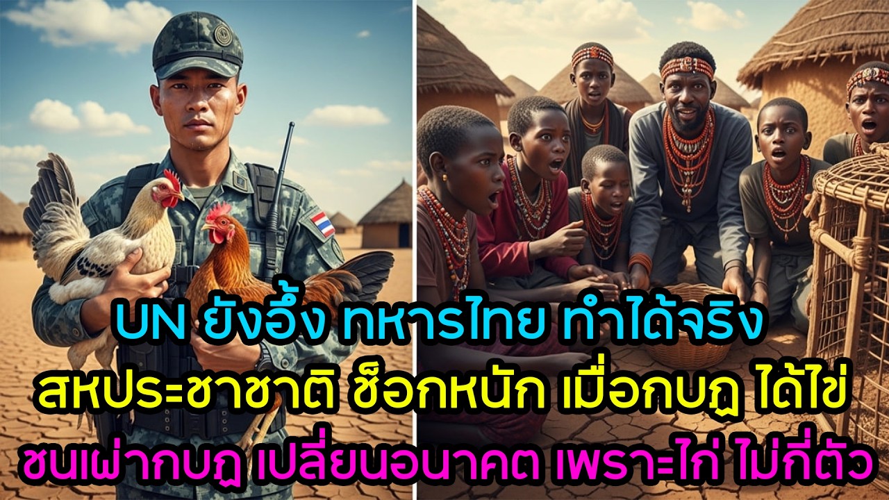 สหประชาชาติช็อก! ทหารไทยสอนชนเผ่ากบฏแอฟริกันเลี้ยงไก่กลางทะเลทราย 40 องศา