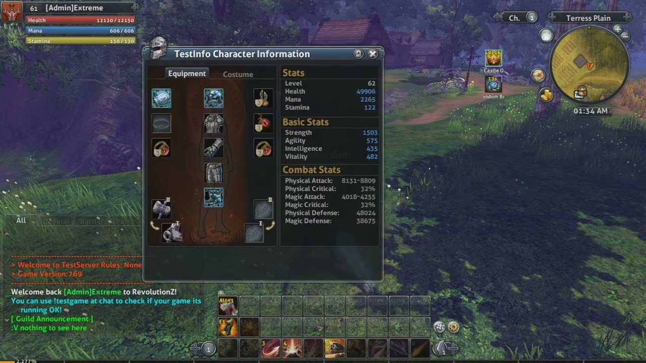RaiderZ Revolution - View Character Info (Test)