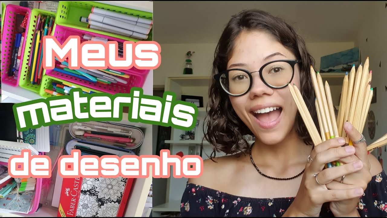 TOUR pelos meus MATERIAIS de DESENHO