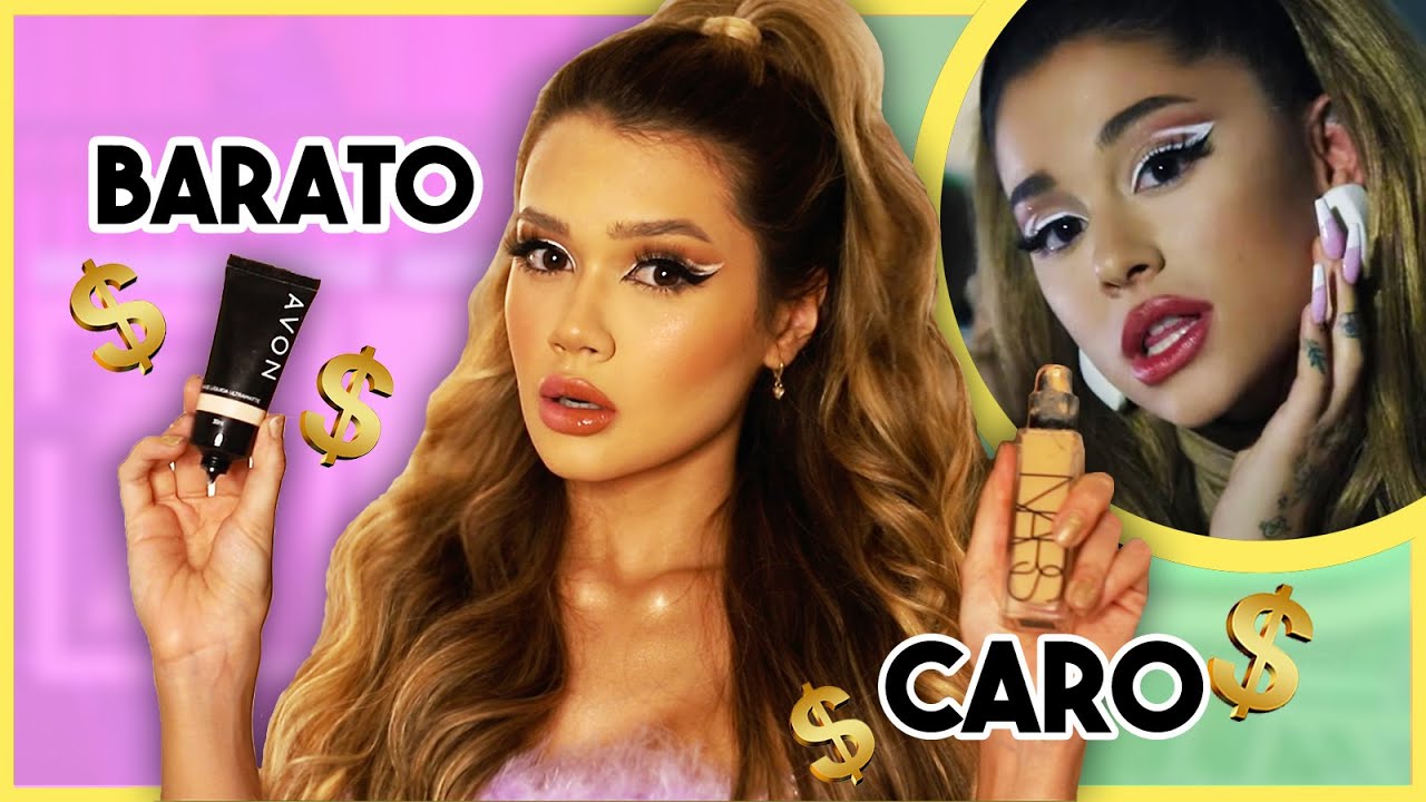 ME TRANSFORMEI na ARIANA GRANDE! Lado CARO vs BARATO