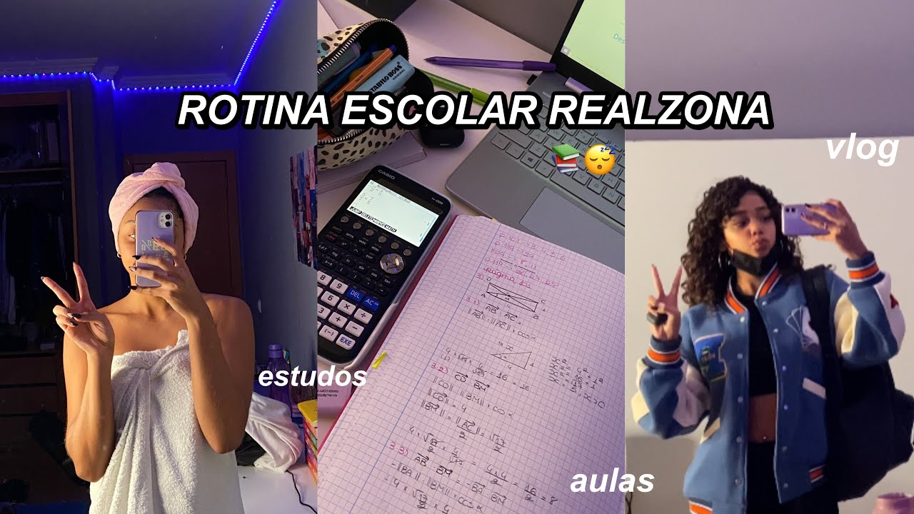 ROTINA ESCOLAR REALZONA 📚😴| *vlog, estudos, treino*
