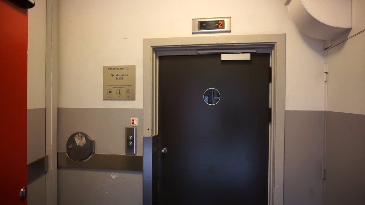 1951 Titan traction service elevator (2005 mod by KONE) @ Vesterbrogade 6D, Copenhagen, Denmark