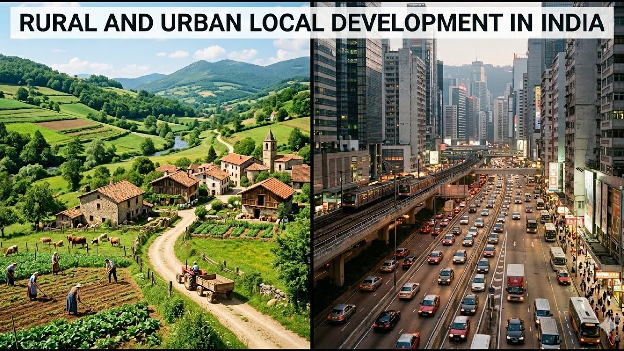 Rural and urban local development in India unit 1 semsiter 8 du politics science#delhiuniversity