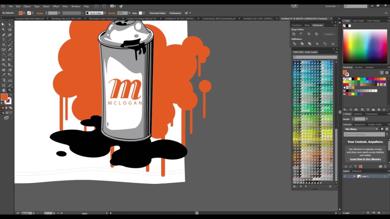 Screen Printing How To: Spot Color Separation using Adobe Illustrator