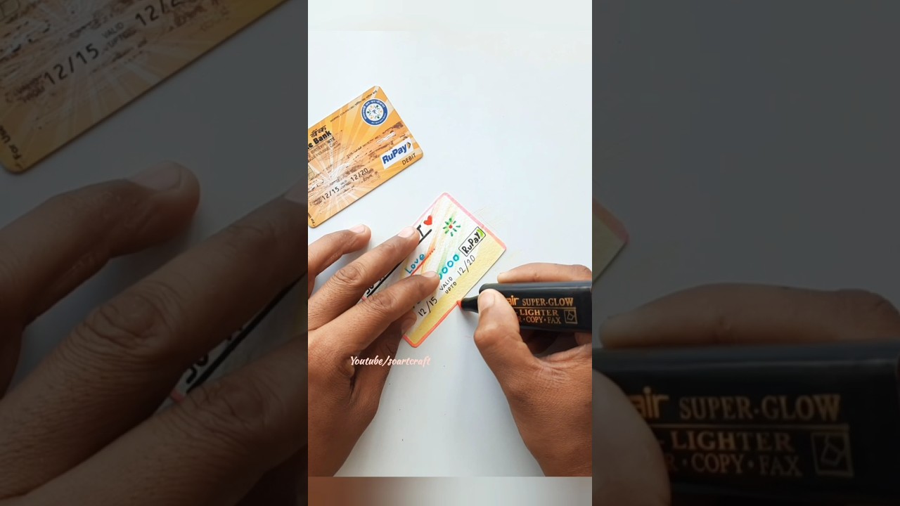 Paper ATM Cards || Paper ATM card banaye || ATM card banaye #shorts #virls #trending #youtubeshorts