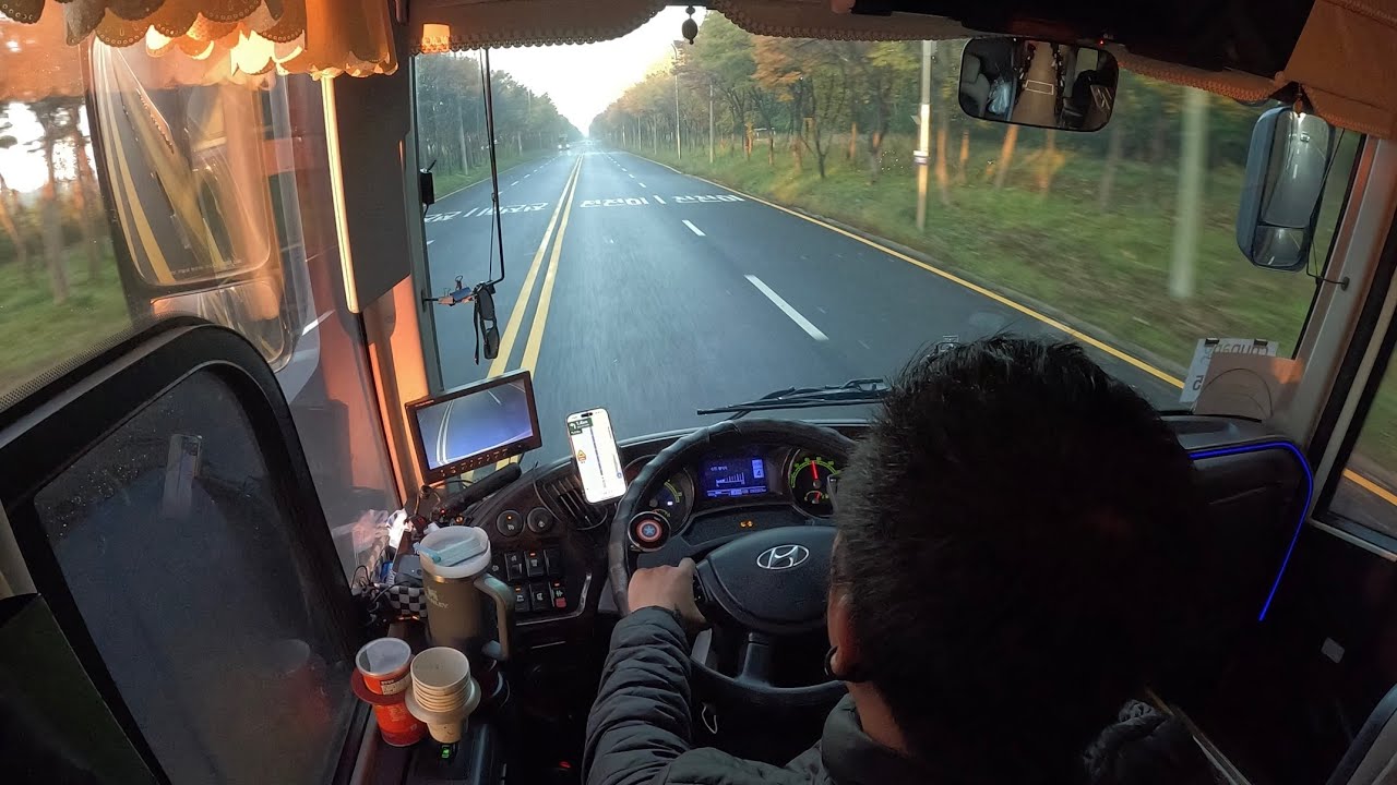 [ep.48] 4k 관광버스기사일상ㅣ비둘기낭폭포ㅣY자출렁다리ㅣkorea tour bus driver vlog.pov
