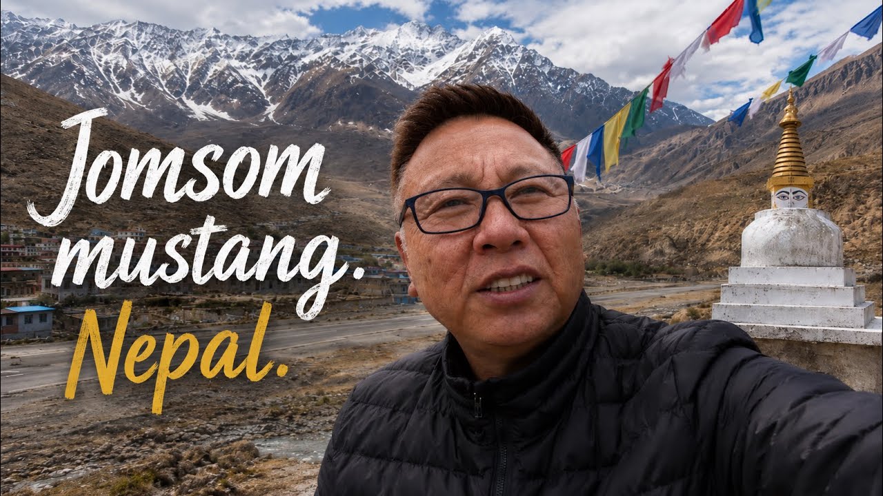 Jomsom. Marpa village. Syang village. Chhairo gompa 300 years old. Chhairo Tibetan camp. 