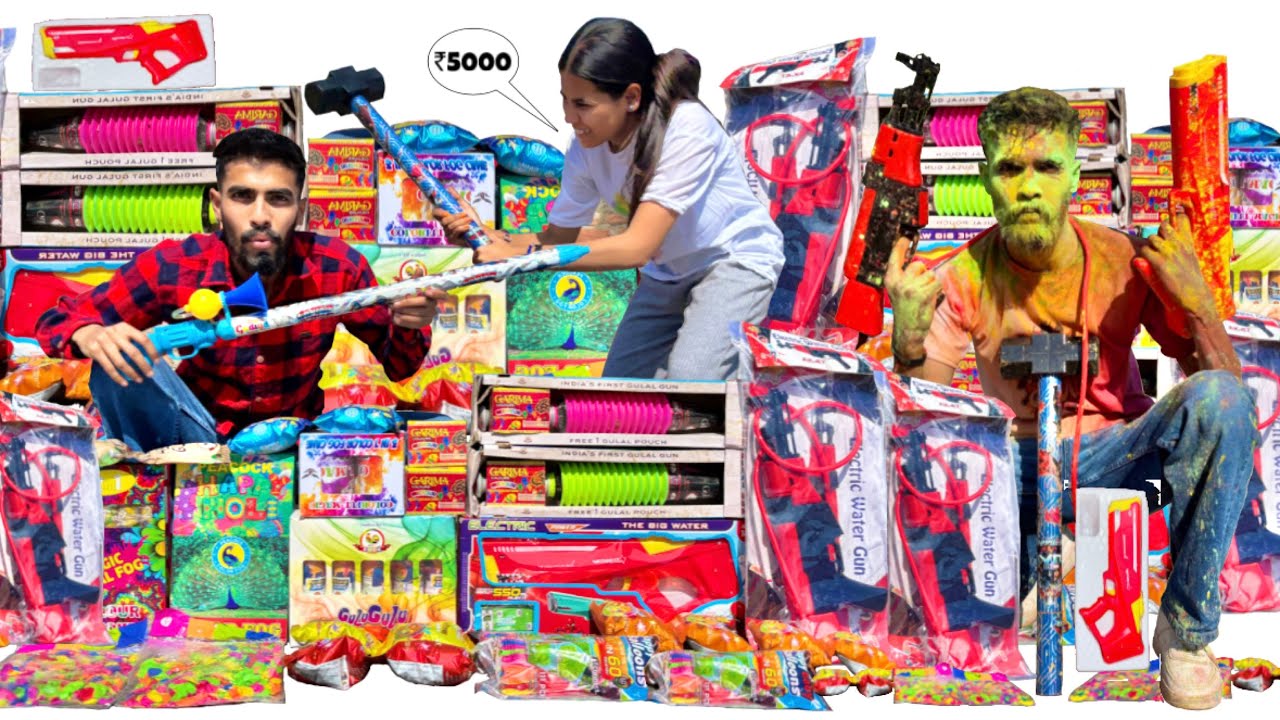 Holi Ki Shopping | Holi Stash Testing | Colors Gadgets 2025 | Yogesh 01