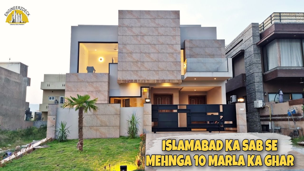 10 Marla Designer House For Sale in Islamabad | D 12 |  CORNER & BASMENT  | LUXURY MODERN DESIGN