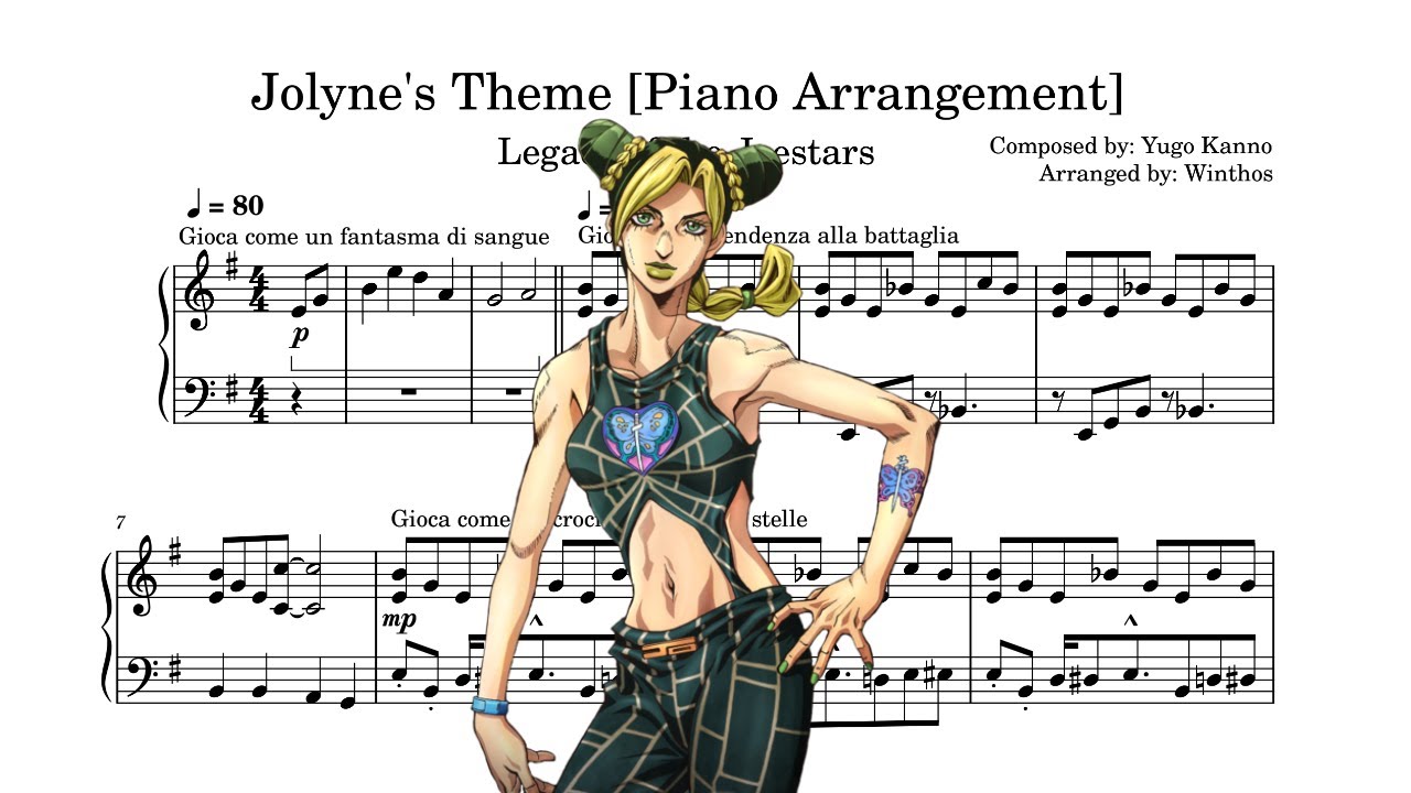 Jolyne's Theme [Piano Arrangement]: Legacy of the Joestars