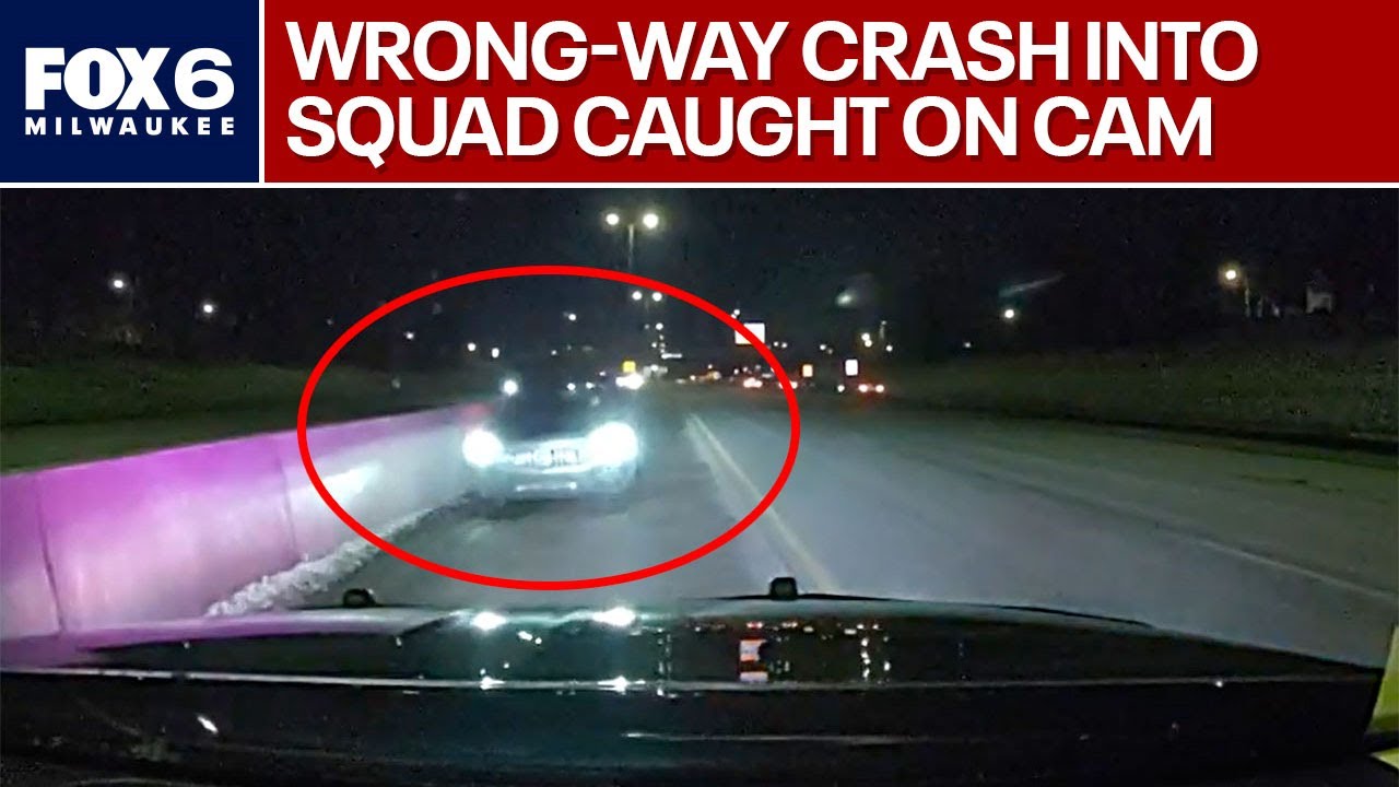 Milwaukee County wrong-way OWI crash; squad car hit | FOX6 News Milwaukee