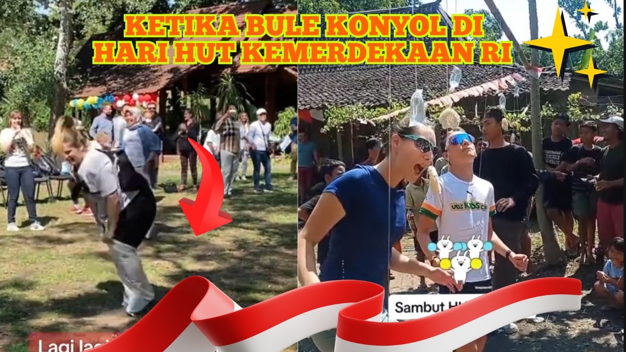 TAK ADA DI NEGARANYA , BULE BERTINDAK KONYOL DI INDONESIA PERINGATI HUT RI