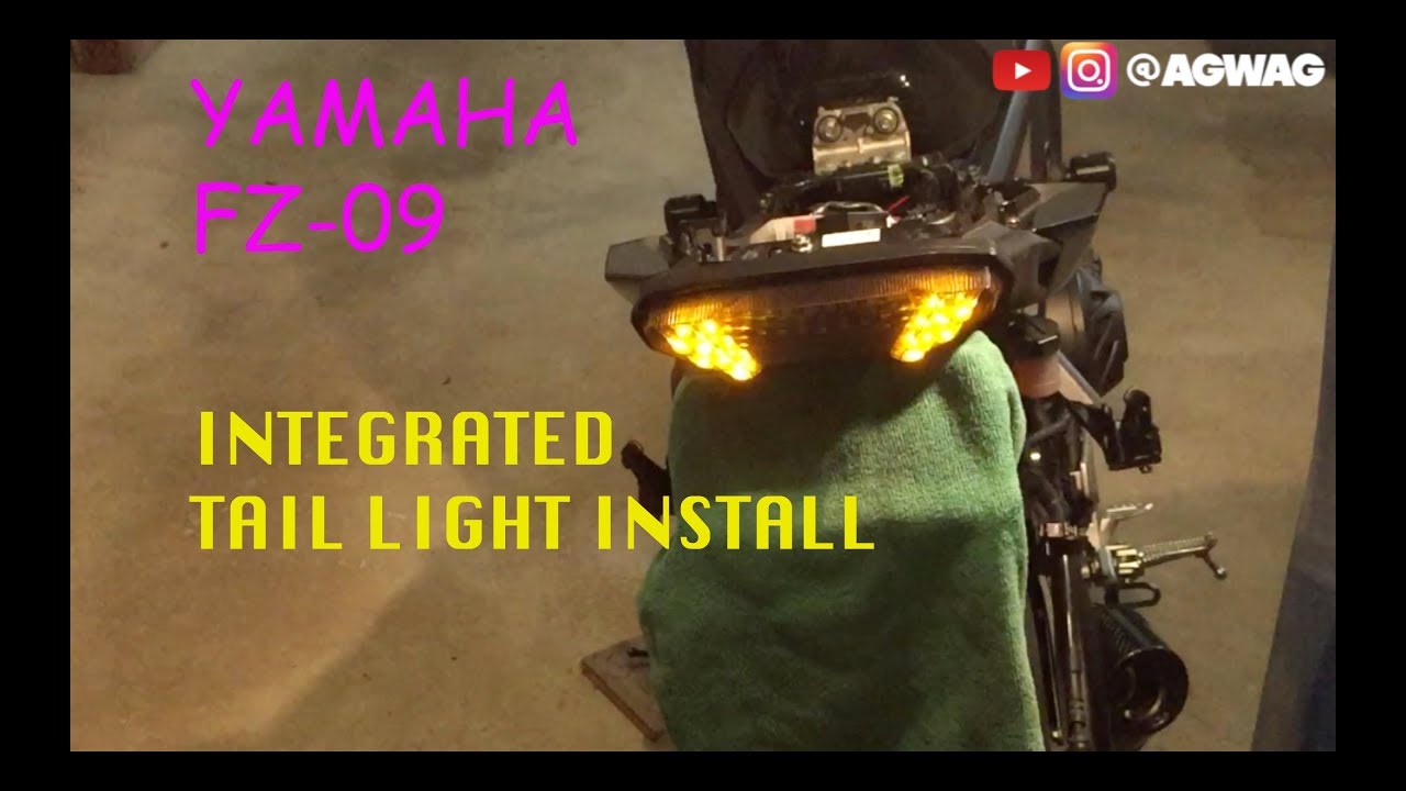 #DIY #Yamaha #FZ-09 - Integrated Tail Light INSTALL
