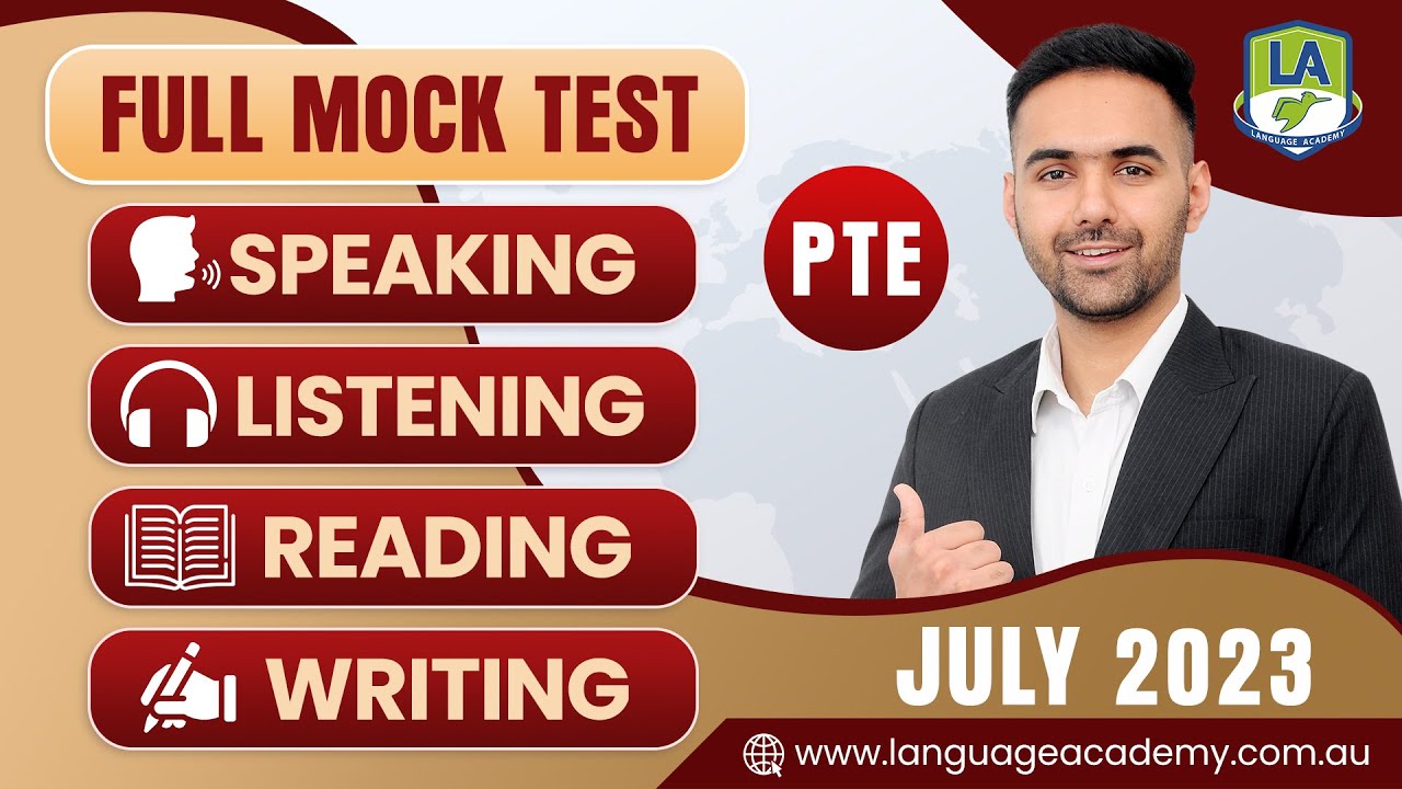 PTE Full Mock Test with Answers | July 2023 | Language Academy PTE NAATI & IELTS Online Classes