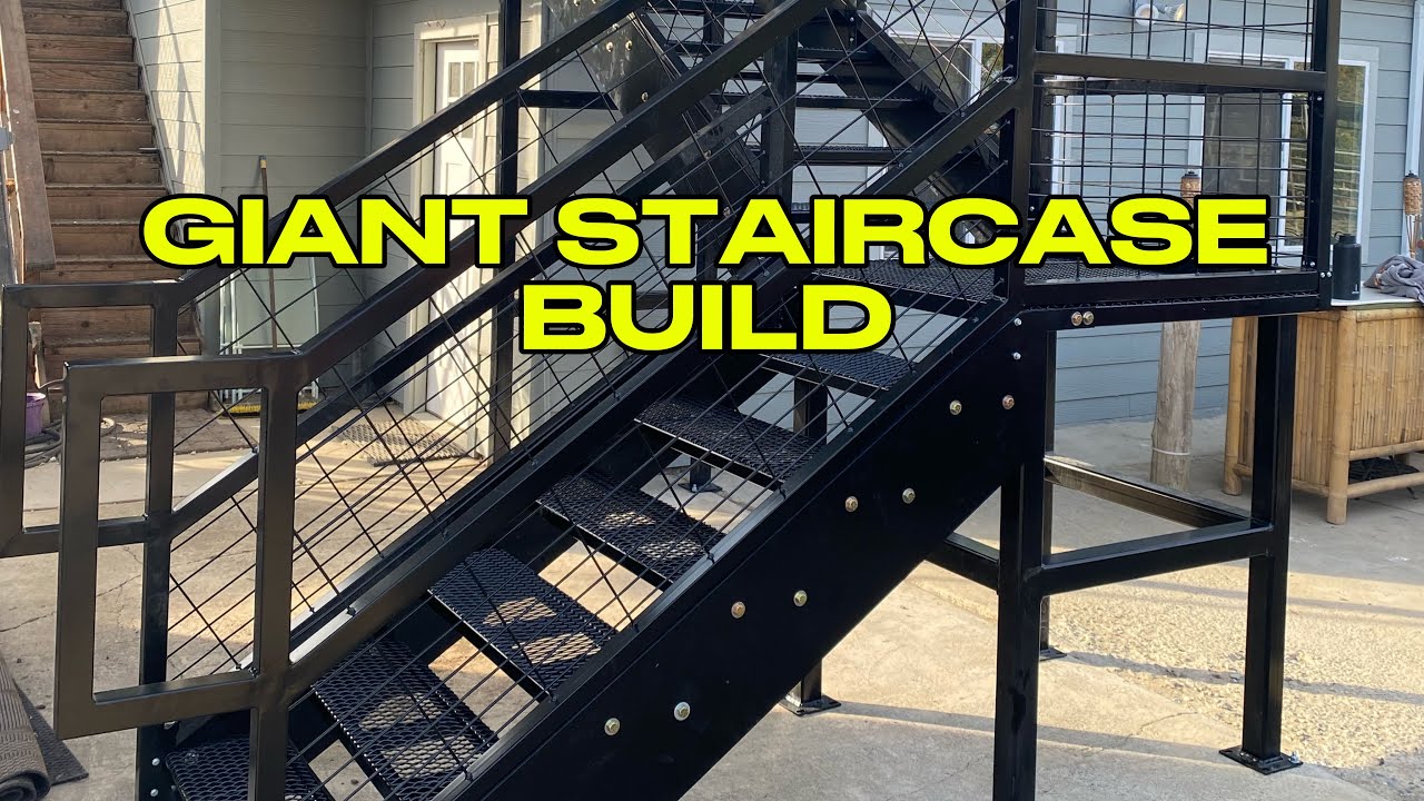 STAIRCASE BUILD | FIRST & LAST time we make something like this #godisgood #fabrication #madeinusa 