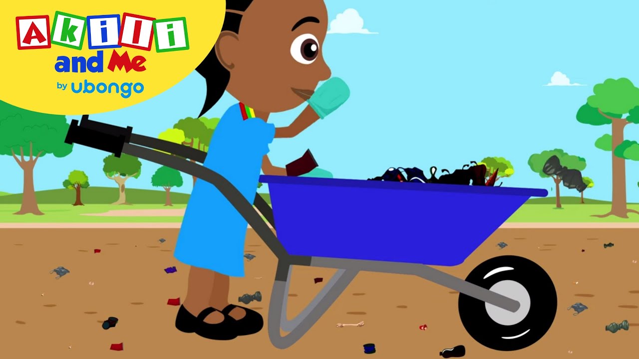STORYTIME: Lala Land Clean up Day! | New Words with Akili and Me | African Educational Cartoons