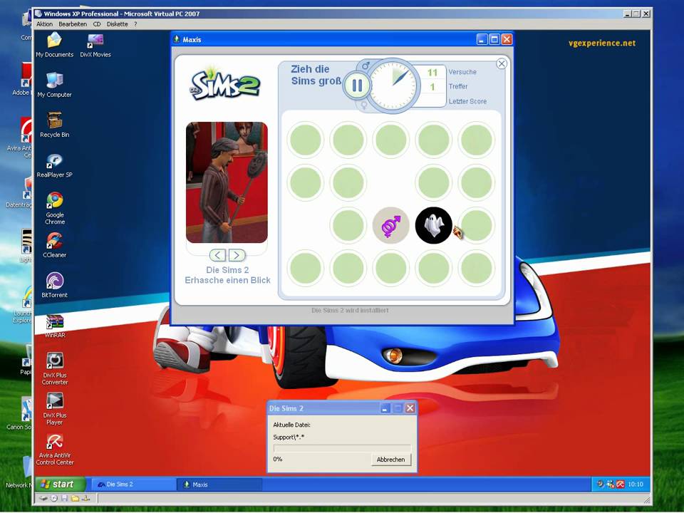 Installing The Sims 2 on Windows XP Professional Service Pack 3!