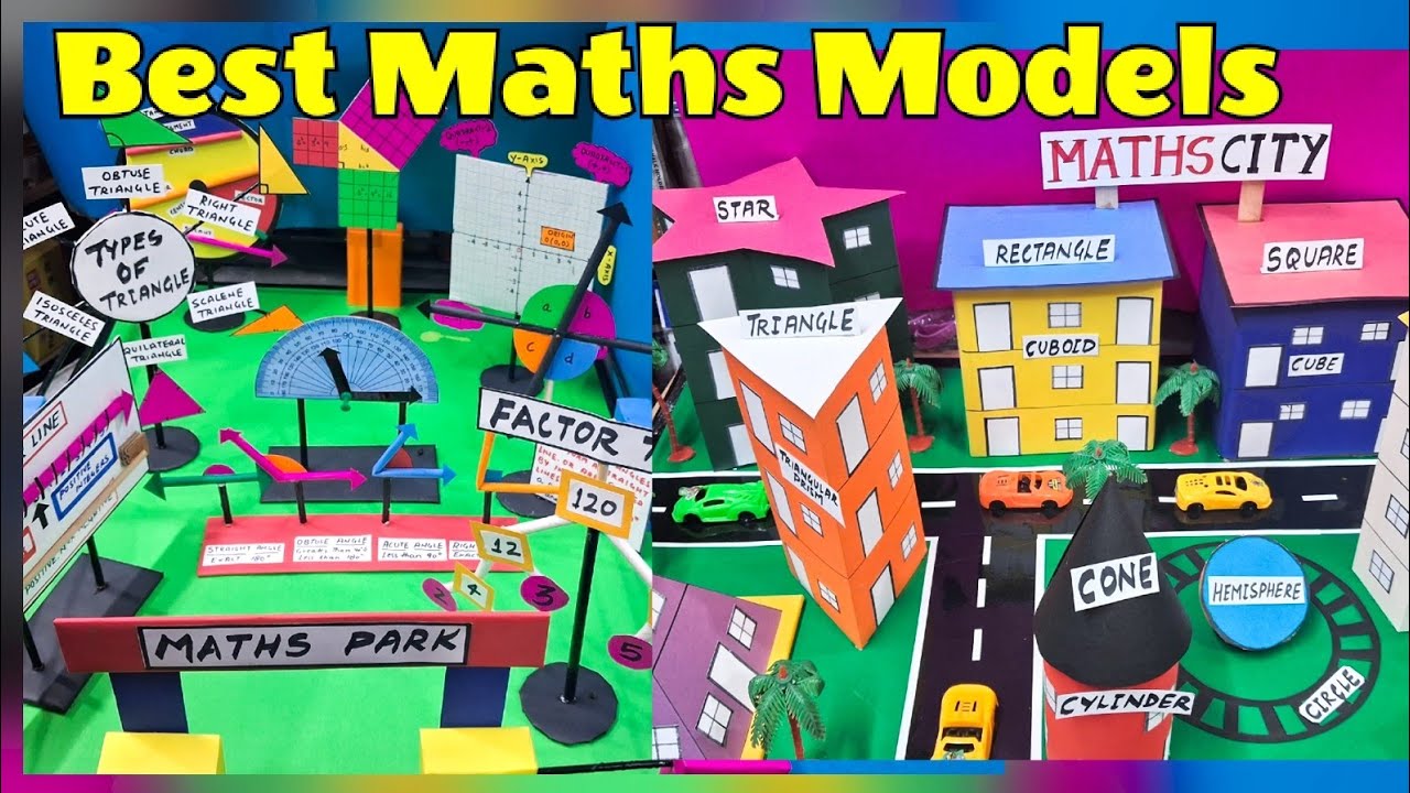 Best maths models for exhibition | math city | maths park |