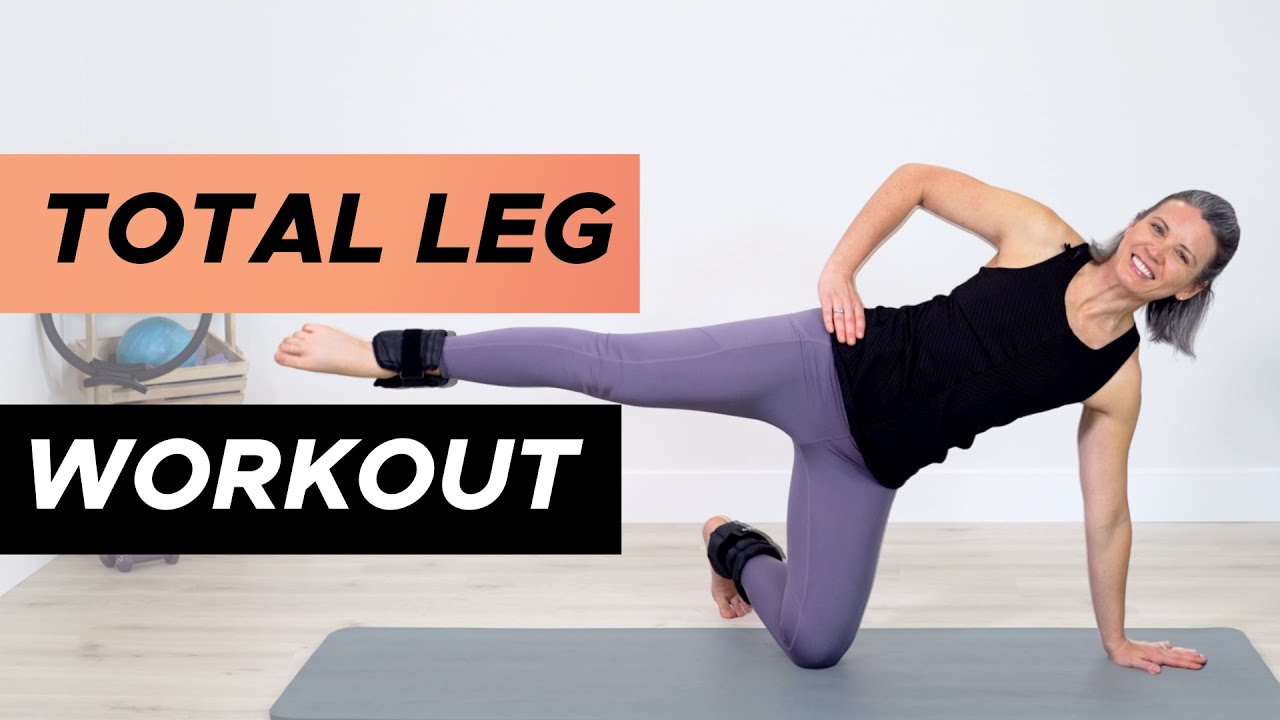 Ankle Weight Pilates Workout | 15 Lower Body Workout (ankle weights optional!)