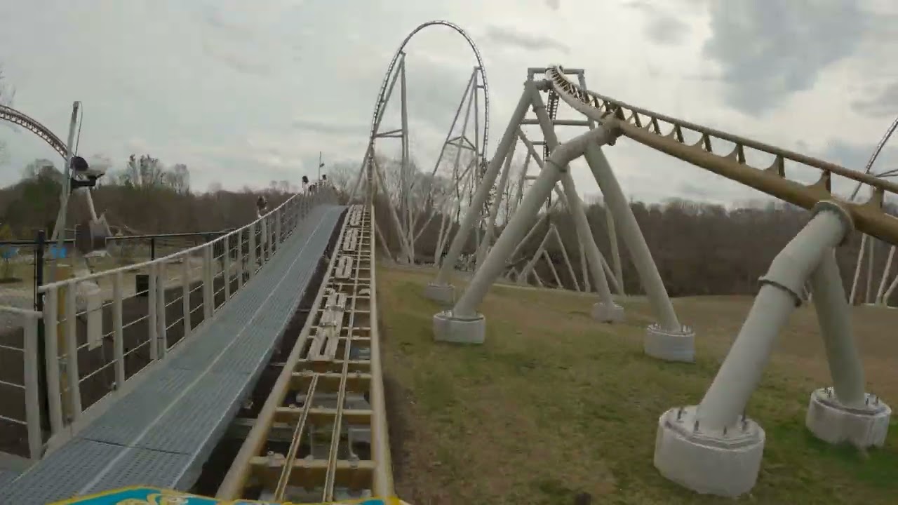 Pantheon 5K60 Front Row POV - Busch Gardens Williamsburg