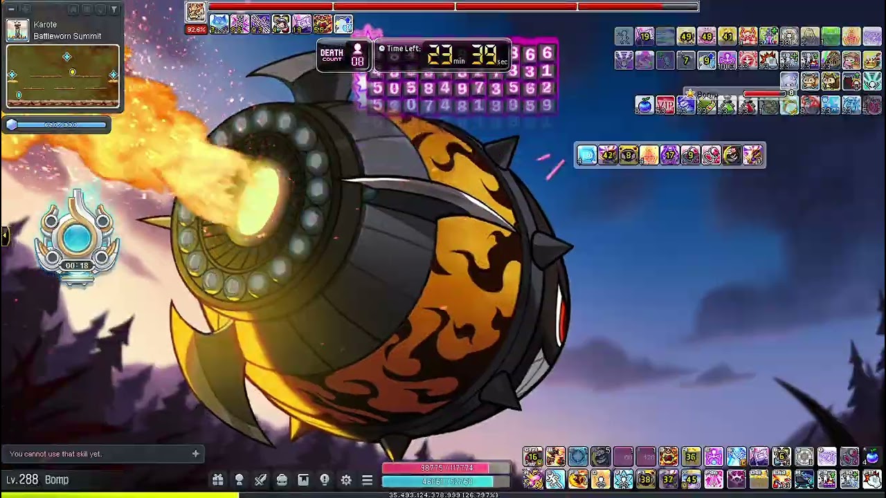 Chaos Kalos solo | Cannon Mater bossing | 106k hexa | GMS maplestory