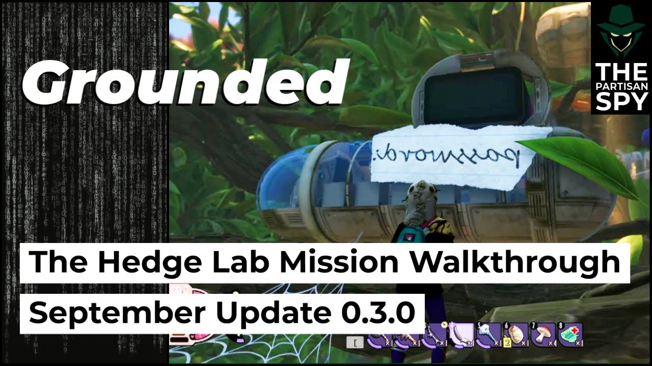 The Hedge Lab Quest Walkthrough | Grounded Tutorial Guide